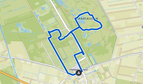 Wandelroute Karpervijver en Mariaveen vanuit Helenaveen - 9,87 km